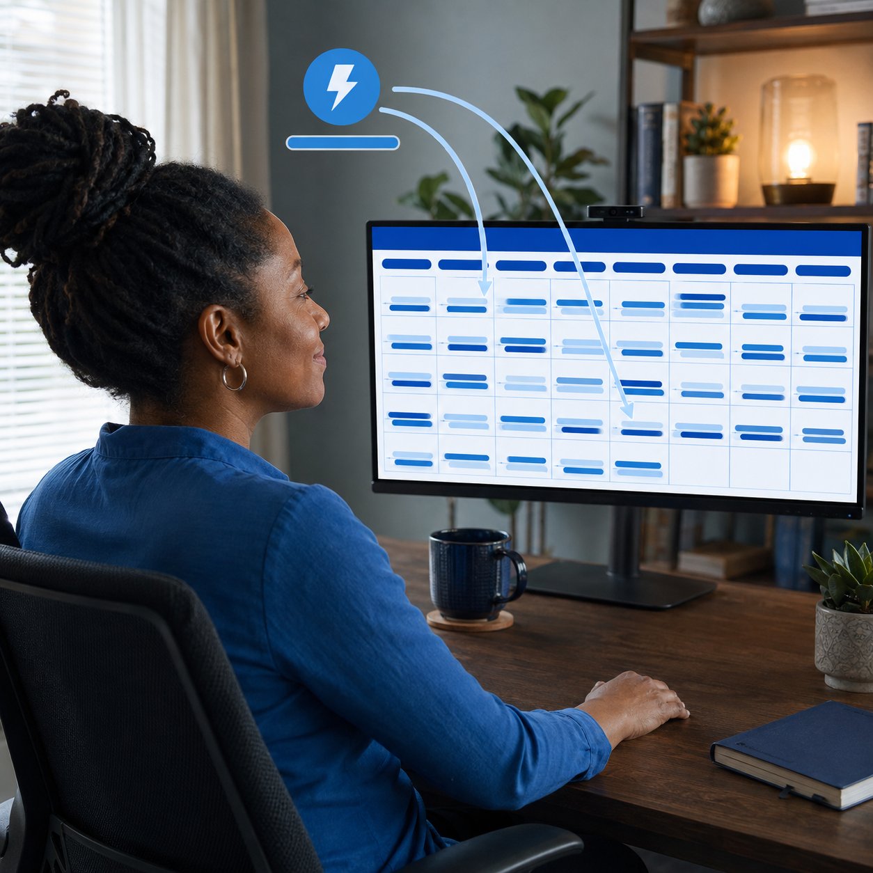 The new Bizstim calendar loads the month instantly