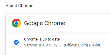 Updating Chrome Browser